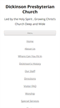 Mobile Screenshot of dickinsonchurch.org