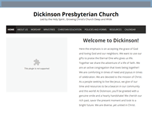 Tablet Screenshot of dickinsonchurch.org